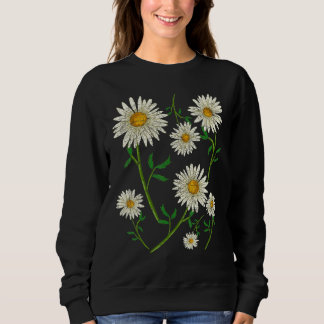 Sweatshirt Marguerites Jardin Naturel Plante Fleur Fleurs Mar