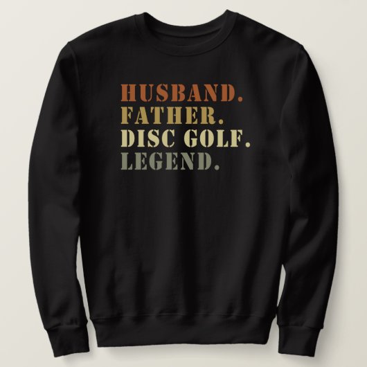 Sweatshirt Mari Père Disque Golf Legend Frisbee Lover (Design devant)
