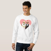 Sweatshirt Mariage de singe de réserve (Devant entier)