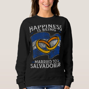 Sweatshirt Mariage salvadorien Marr du drapeau du patrimoine