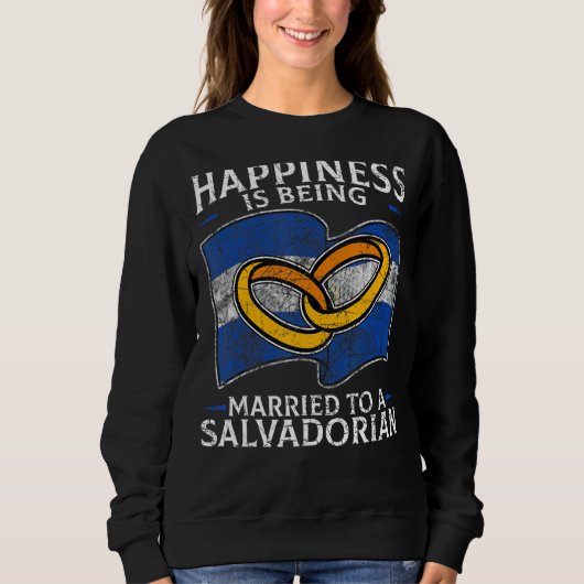 Sweatshirt Mariage salvadorien Marr du drapeau du patrimoine (Devant)