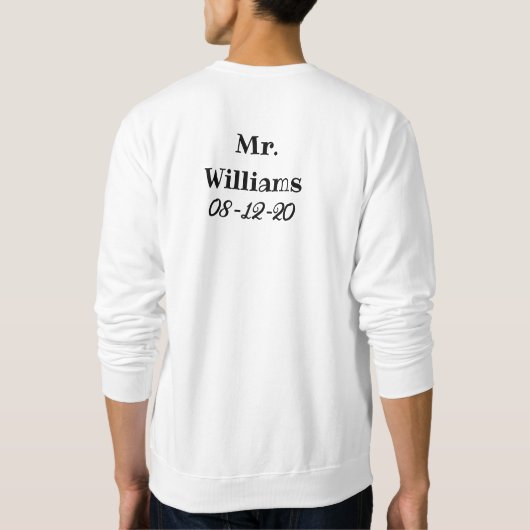 sweatshirt marié (Dos)