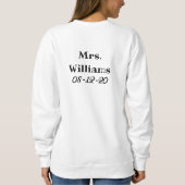 Sweatshirt marié (Dos)