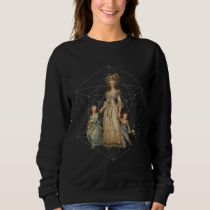 Sweatshirt Marie Antoinette Art Géométrique (Vintage