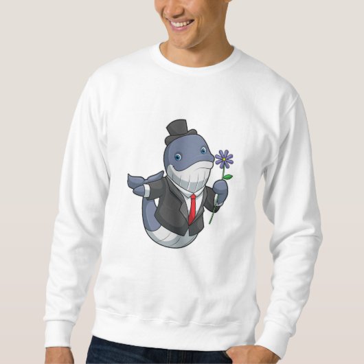 Sweatshirt Marié Baleine Fleur (Devant)