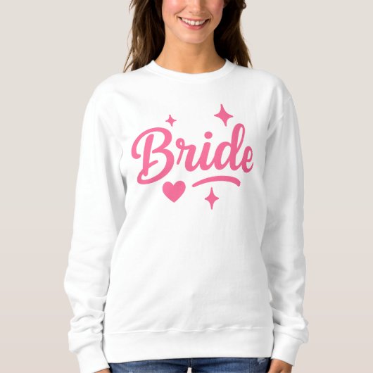Sweatshirt Mariée Néon Rose (Devant)
