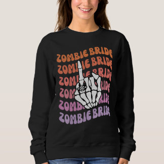 Sweatshirt Mariée Zombie Jusqu'à Ce Que La Mort Nous Sépare E