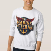 Sweatshirt Marine Corps Veteran (Devant)