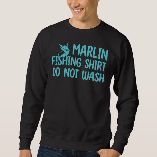 Sweatshirt Marlin Fishing Outdoor Ne Pas Laver Jeu Poisson Ma (Devant)
