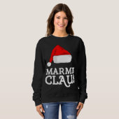 Sweatshirt Marmie Claus Noël Casquette Famille Pj Groupe Matc (Devant entier)