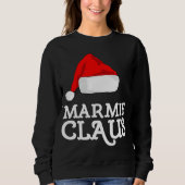 Sweatshirt Marmie Claus Noël Casquette Famille Pj Groupe Matc (Devant)
