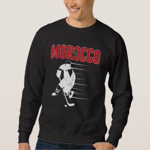 Sweatshirt Maroc Hockey sur glace Équipe de hockey marocain