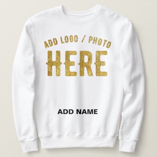 SWEATSHIRT MARQUE BLANCHE MODERNE ET PERSONNALISABLE VÉRIFIÉE (Design devant)