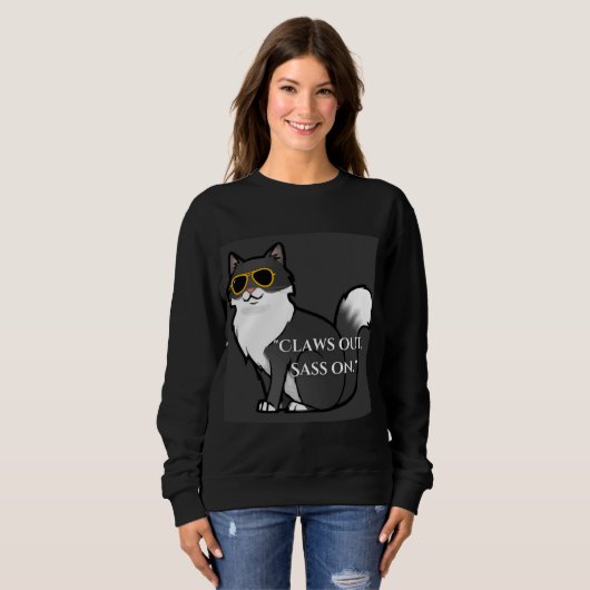SWEATSHIRT "MARQUE CATS DE SORTIE" (Devant entier)