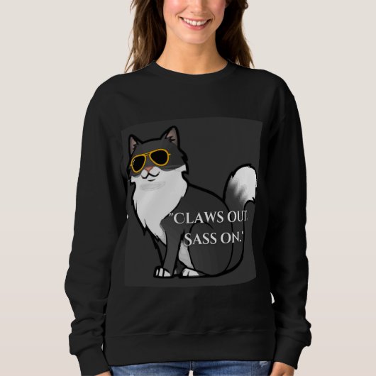 SWEATSHIRT "MARQUE CATS DE SORTIE" (Devant)