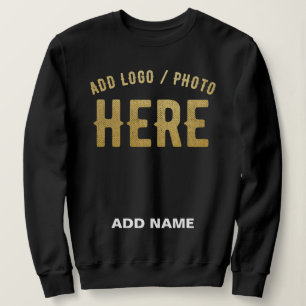 SWEATSHIRT MARQUE PERSONNALISABLE NOIRE VERIFIEE DE STYLE MOD