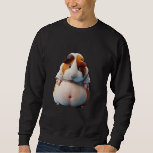 Sweatshirt marrant cobaye moelleuse avec Big Belly, Fat guine