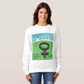 Sweatshirt Mars des femmes sur le Washington DC (Devant entier)