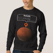 Sweatshirt Mars Review Maps No One has been here Exploration (Devant)