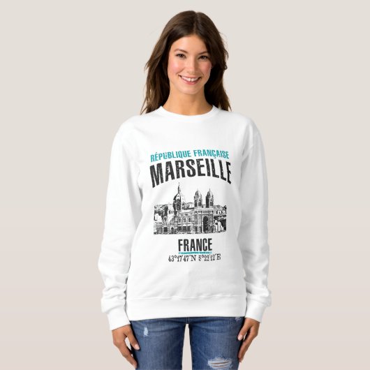 Sweatshirt Marseille (Devant entier)