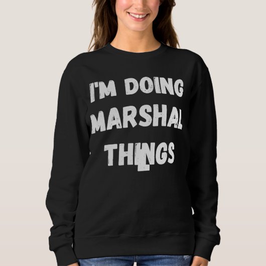 Sweatshirt Marshall Je fais des choses Marshall (Devant)