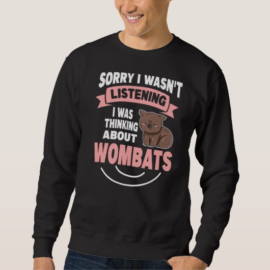 Sweatshirt Marsupial Wombat Pour Un Expert Wombat (Devant)