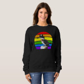 Sweatshirt Martin-pêcheur d'Amérique Diversité des oiseaux ch (Devant entier)