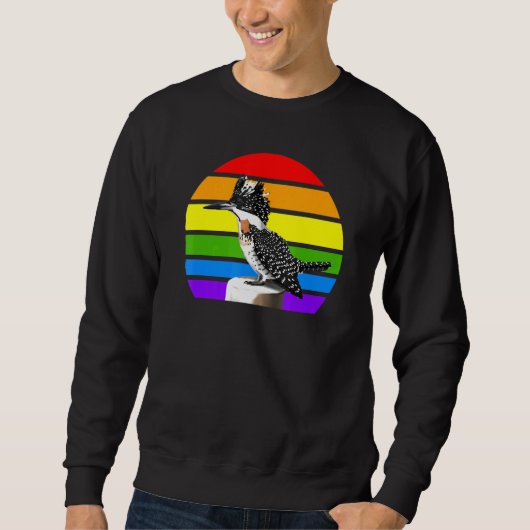 Sweatshirt Martin-pêcheur d'Amérique Diversité des oiseaux ch (Devant)