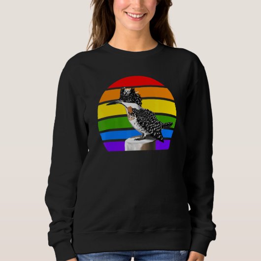 Sweatshirt Martin-pêcheur d'Amérique Diversité des oiseaux ch (Devant)