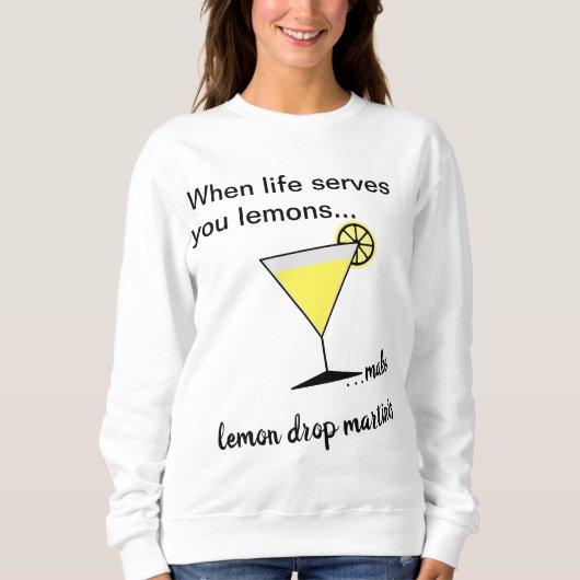 Sweatshirt Martini à la goutte de citron vert (Devant)