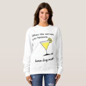Sweatshirt Martini à la goutte de citron vert (Devant entier)