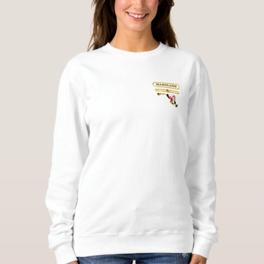 SWEATSHIRT MARYLAND MAP, MARYLAND, USA. SAMER BRASIL (Devant)