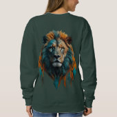 Sweatshirt Mascotte de tigre de dessin (Dos)
