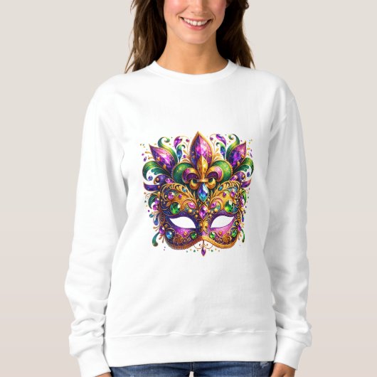 Sweatshirt Masque de Mardi Gras (Devant)