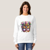 Sweatshirt Masque de Mardi Gras (Devant entier)