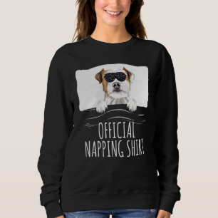 Sweatshirt Masque de sommeil noir Parrain Russell Terrier Off