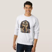 Sweatshirt Masque Égyptien Doré (Devant entier)
