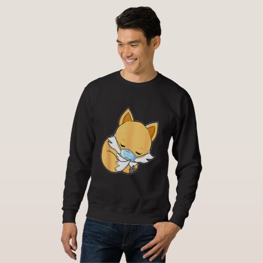 Sweatshirt Masque Visage Couché Fox Quartier Fox Fox (Devant entier)