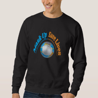 Sweatshirt Masquer Sauver des vies Porter le visage Masque Sa