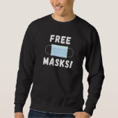 Sweatshirt Masques de visage gratuits (Devant)
