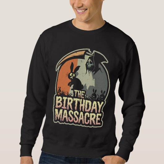 Sweatshirt Massacre D'Anniversaire, Grande Faucheuse (Devant)