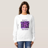 Sweatshirt Master Gardener Belle Fleur violette Florale (Devant entier)