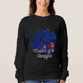 Sweatshirt Master of Camp Camping Dad Camper Daddy Forest (Devant)