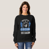 Sweatshirt master of social distancing scottish kilt  Bagpipe (Devant entier)