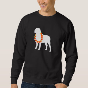 Sweatshirt Mastiff anglais Aloha Hawaiian Lei Chien