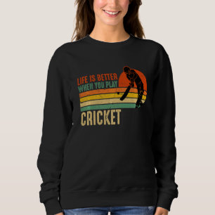 Sweatshirt Match De Cricket Pour Joueur De Cricket Et Coach D