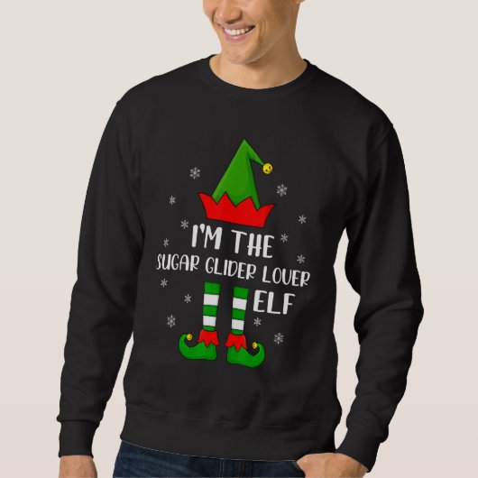 Sweatshirt Matching Family I'm The Sugar Glider Elf Christma (Devant)