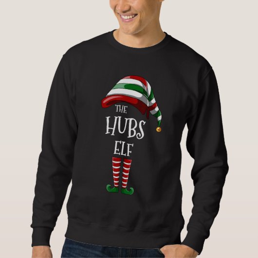 Sweatshirt Matching Family The Hubs Elf Christmas Group (Devant)