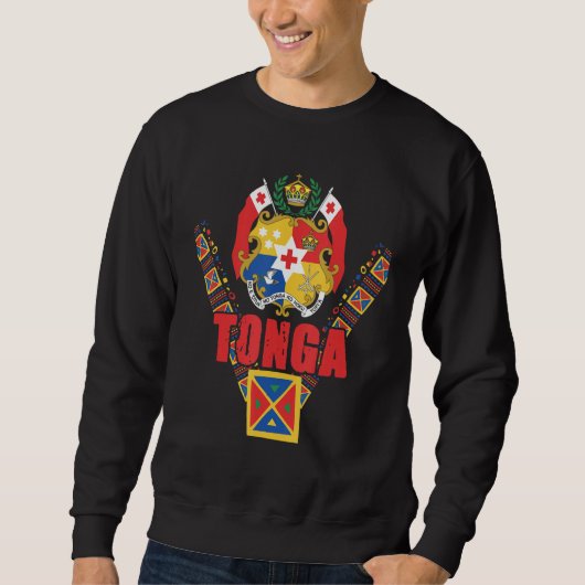 Sweatshirt Mate Ma'a Tonga Tongan Polynesian (Devant)