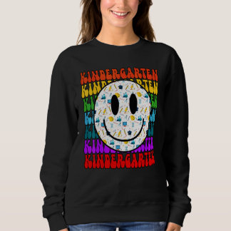 Sweatshirt Maternelle Visage Heureux Enseignant Visage Heureu
